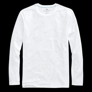 Mack Weldon Pima Long Sleeve T-Shirt white size small